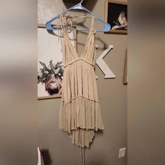 Ciel USA Tan flowy Dress - Picture 1 of 5
